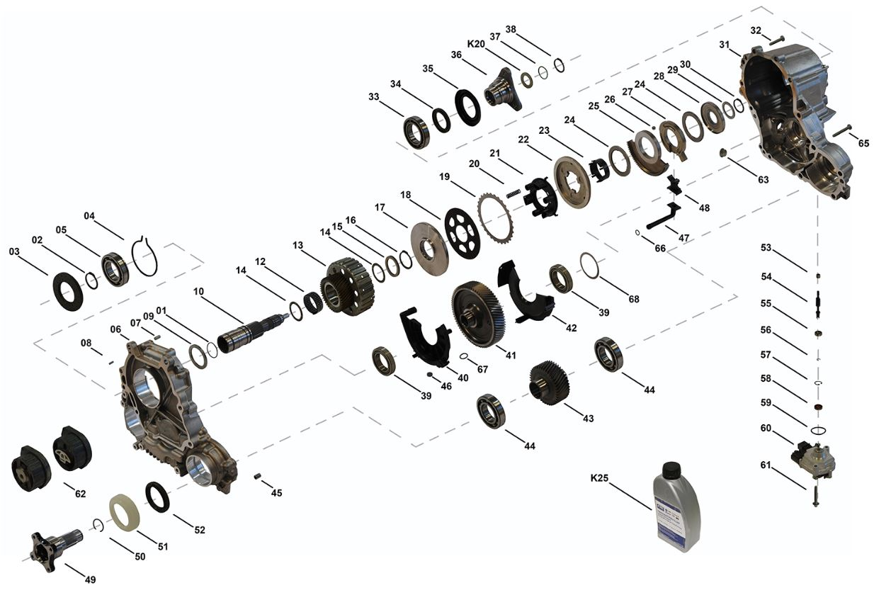 ATC35L transfer case diagram